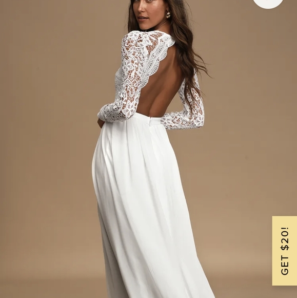 Lulus Dresses & Skirts - White Lace Maxi Dress